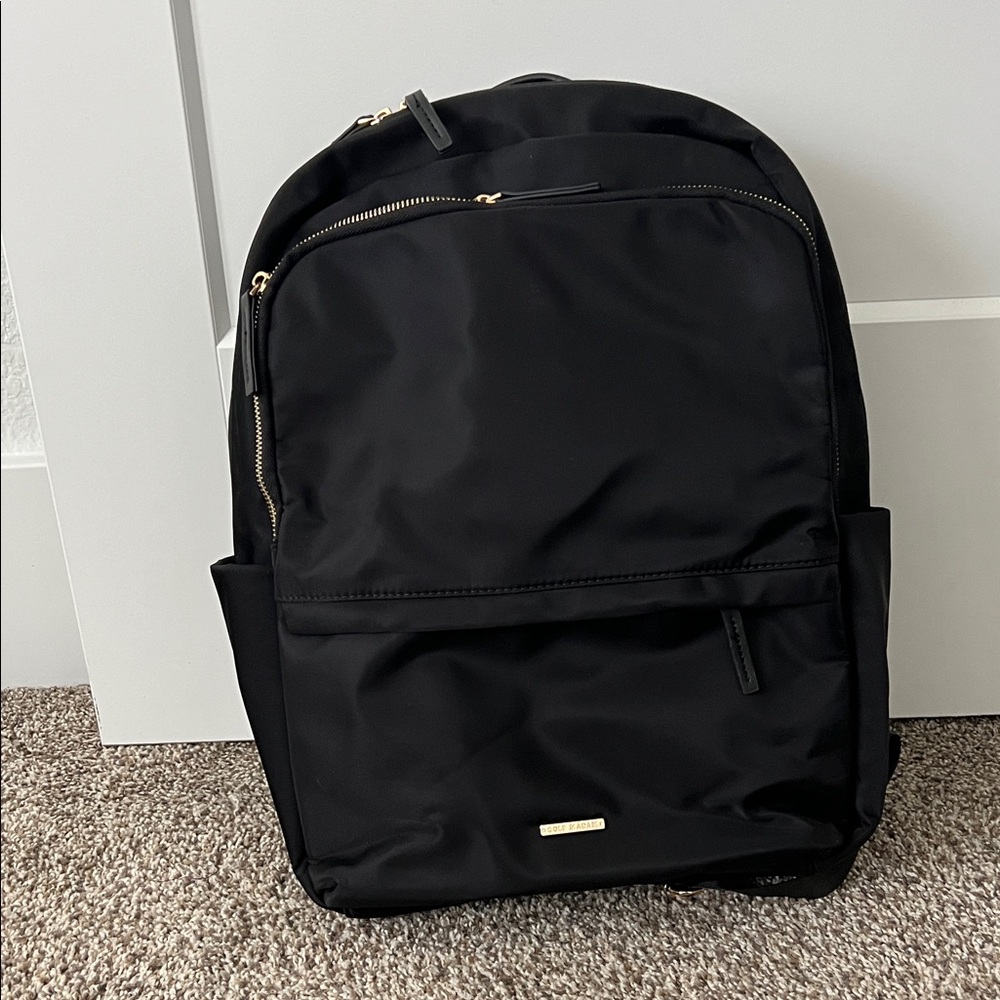 Black Nylon Work Backpack